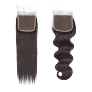 4x4 lace closure straight body wave