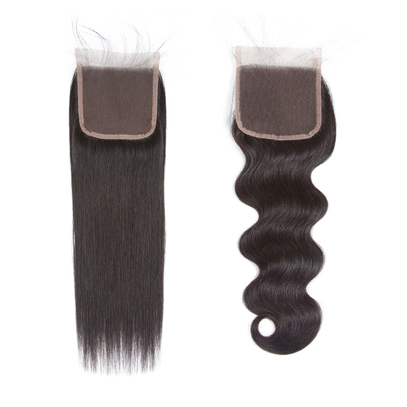 4x4 lace closure straight body wave