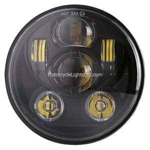 5.75 inch Led Motorcycle Headlight Black